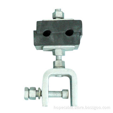 9-18mm Cable Diameter Anti-aging Rubber Down Lead Clamp for Fixing ADSS Aerial Optic Cable on Tower
